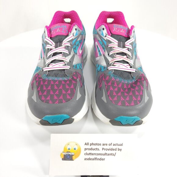 Skechers Go Run 5 Athletic Running Shoe Womens Size 7.5 13997 Blue Gray Pink - Picture 2 of 9
